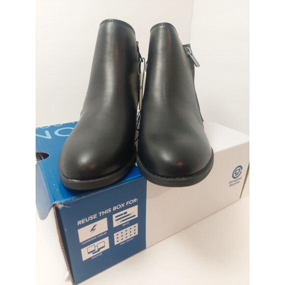 Arizona Jean Co Women's Size 7.5 Castle Stacked Heel Booties 7.5M Black - Picture 4 of 12